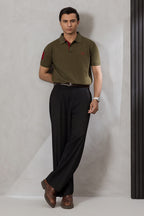 Contrast Placket Polo - 6004