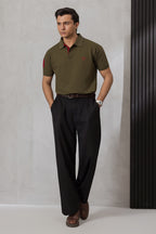 Contrast Placket Polo - 6004