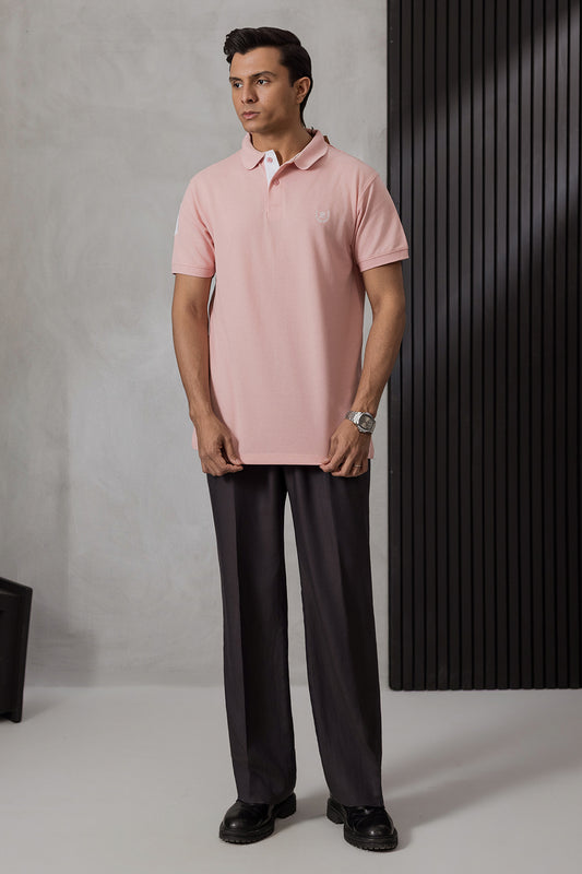 Contrast Placket Polo - 6004