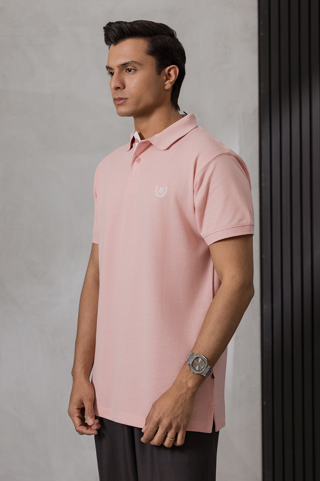 Contrast Placket Polo - 6004
