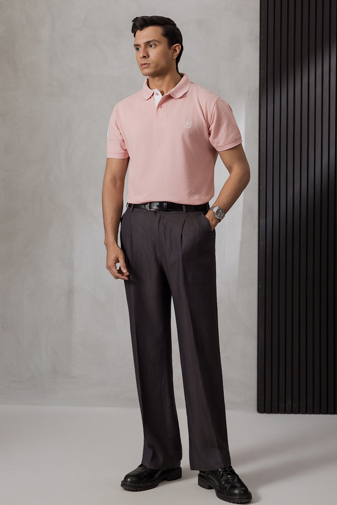 Contrast Placket Polo - 6004