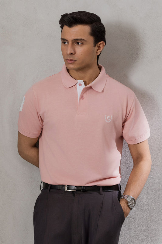 Contrast Placket Polo - 6004