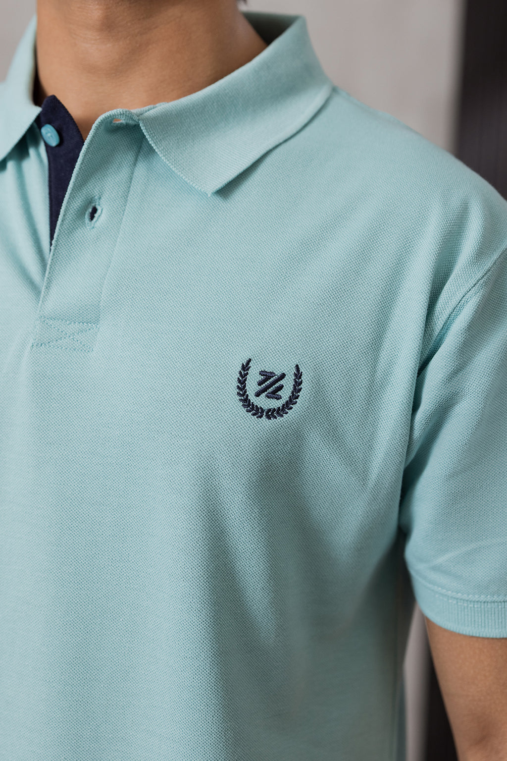 Contrast Placket Polo - 6004