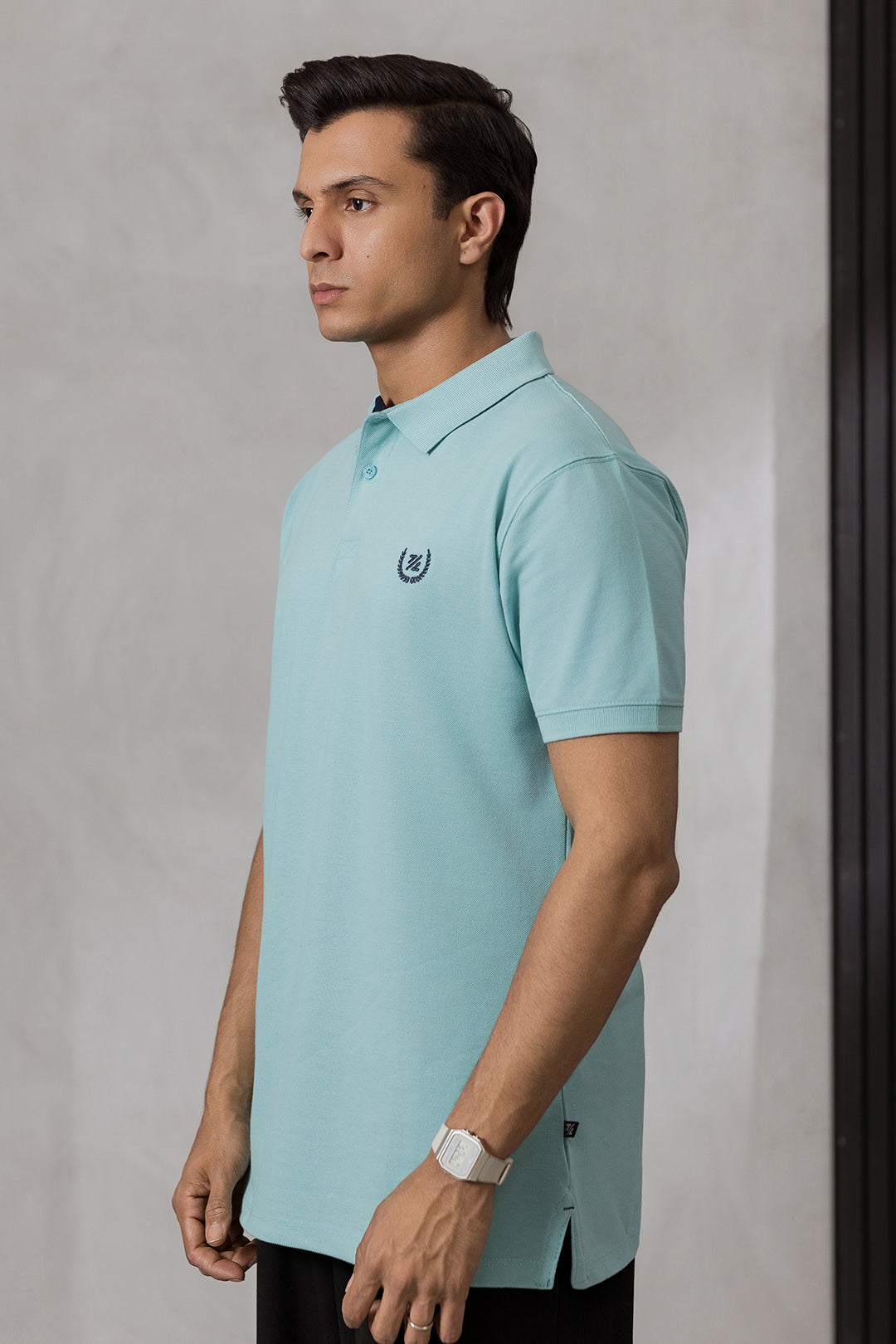 Contrast Placket Polo - 6004
