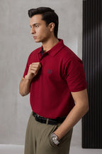 Contrast Placket Polo - 6004