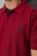 Contrast Placket Polo - 6004