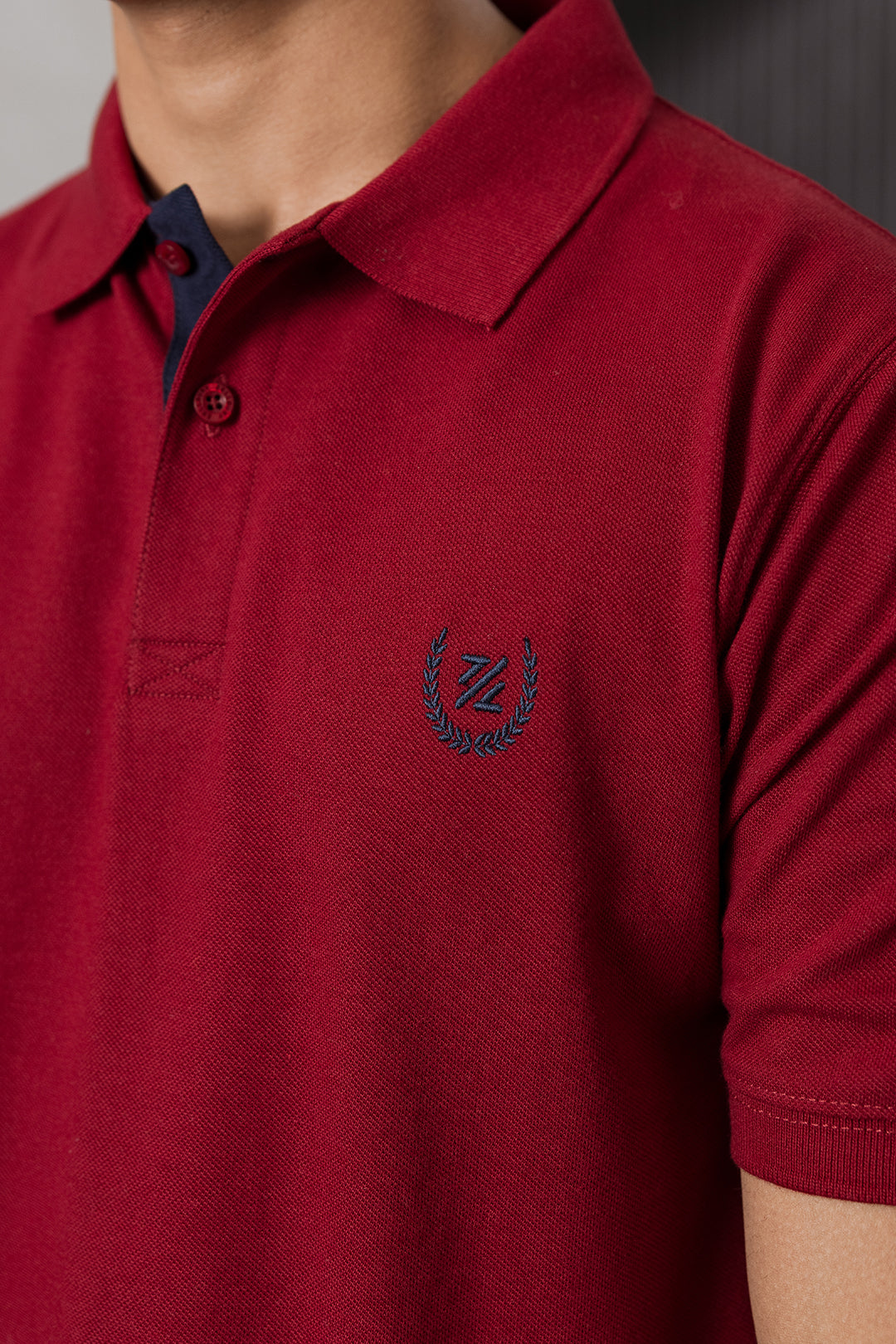 Contrast Placket Polo - 6004