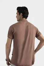 Textured Johnny Collar Polo - 5004