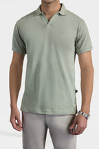 Textured Johnny Collar Polo - 5004