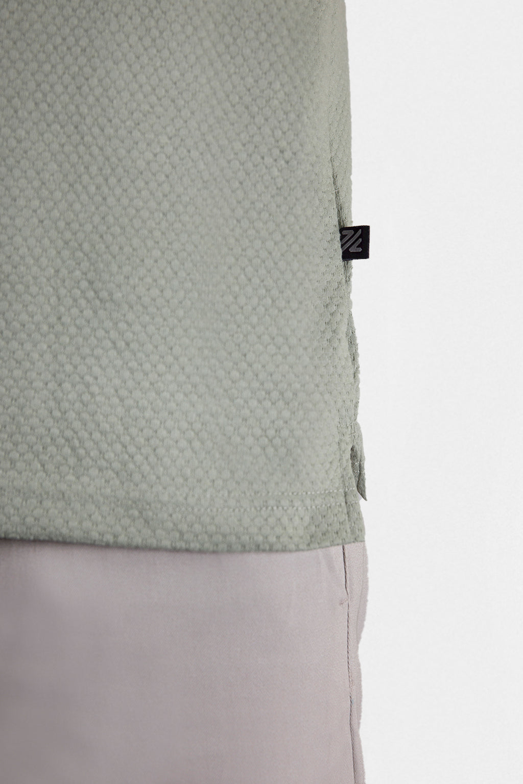 Textured Johnny Collar Polo - 5004