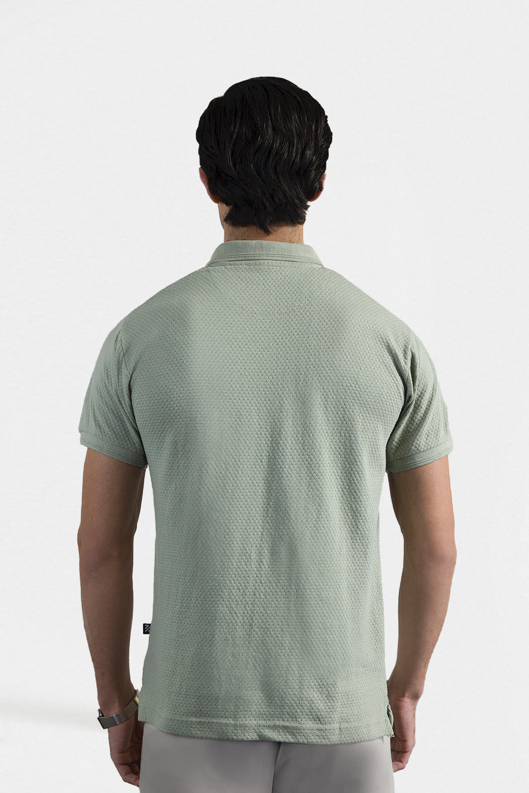 Textured Johnny Collar Polo - 5004