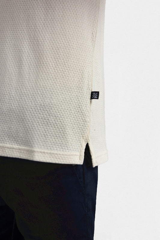 Textured Johnny Collar Polo - 5004