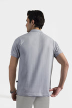 Textured Johnny Collar Polo - 5004