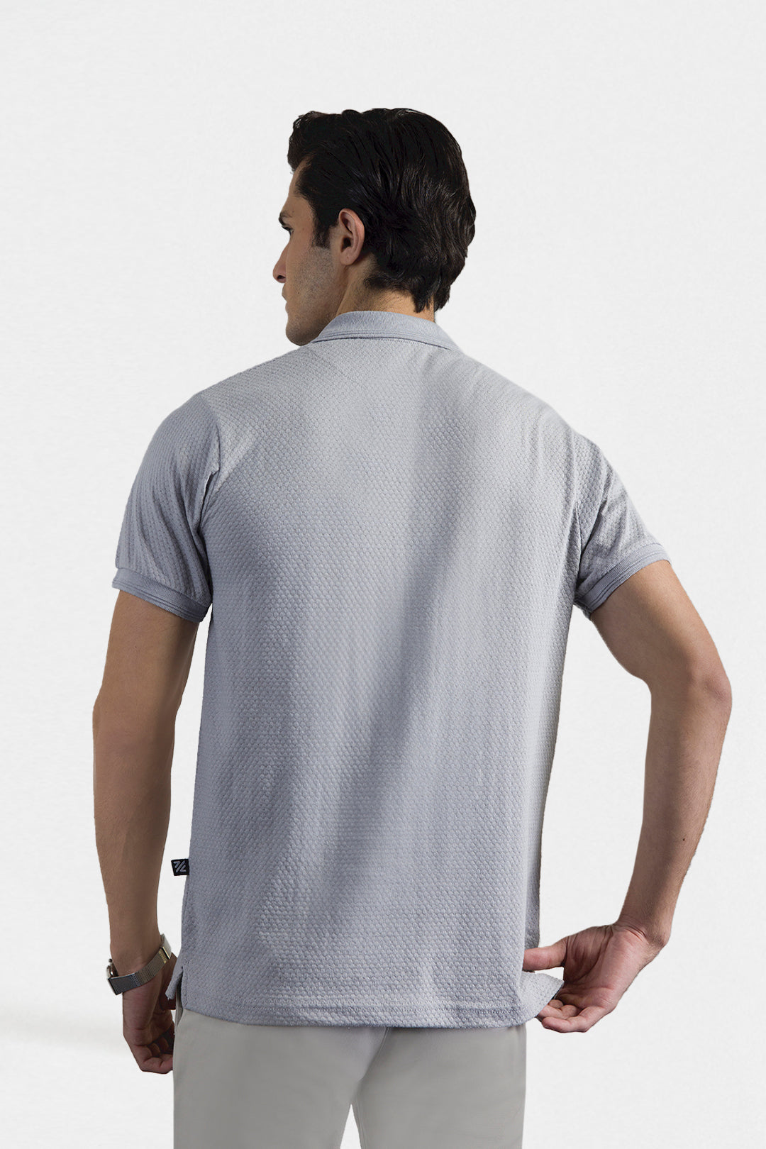 Textured Johnny Collar Polo - 5004