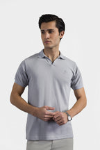 Textured Johnny Collar Polo - 5004