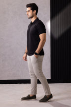 Textured Johnny Collar Polo - 5004