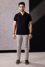 Textured Johnny Collar Polo - 5004