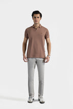 Textured Johnny Collar Polo - 5004