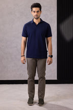 Textured Johnny Collar Polo - 5004