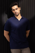 Textured Johnny Collar Polo - 5004