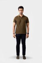 Textured Johnny Collar Polo - 5004