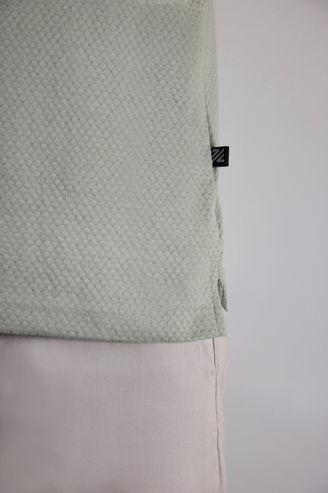 Textured Johnny Collar Polo - 5004