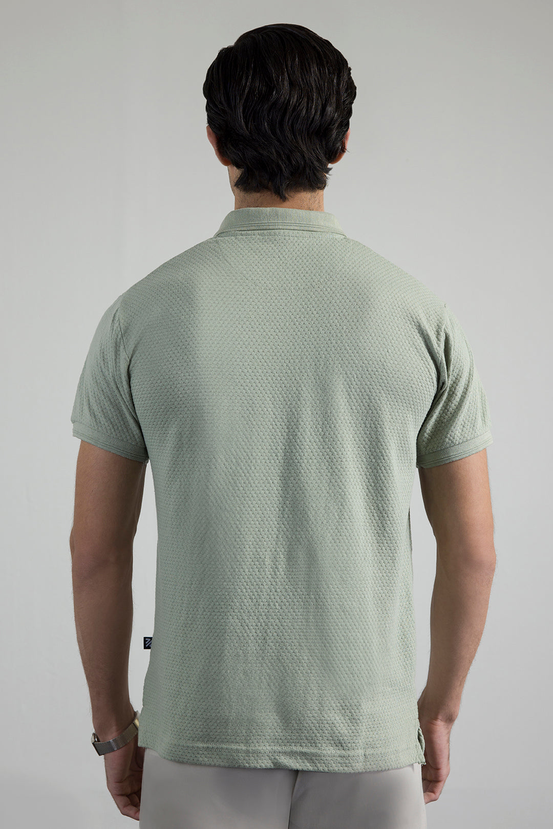 Textured Johnny Collar Polo - 5004
