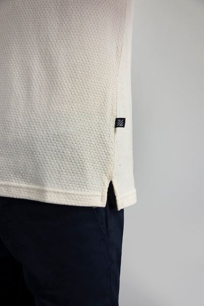 Textured Johnny Collar Polo - 5004