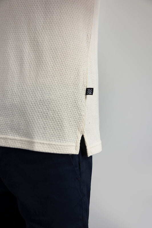 Textured Johnny Collar Polo - 5004