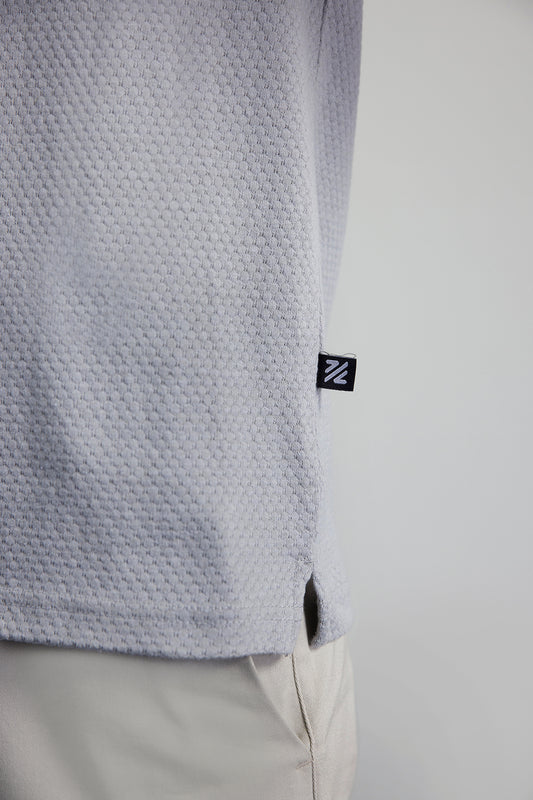 Textured Johnny Collar Polo - 5004