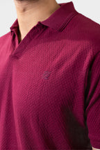 Textured Johnny Collar Polo - 5004