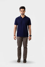 Textured Johnny Collar Polo - 5004