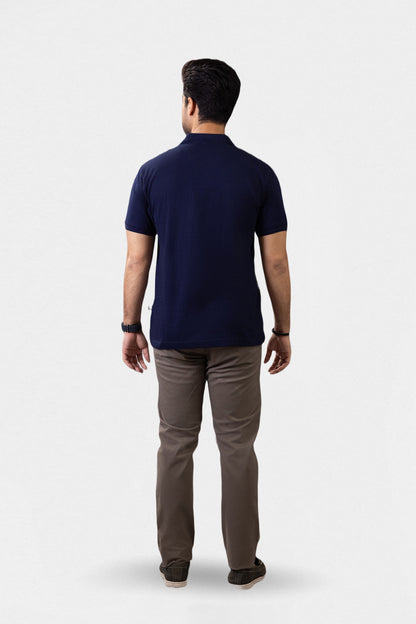 Textured Johnny Collar Polo - 5004