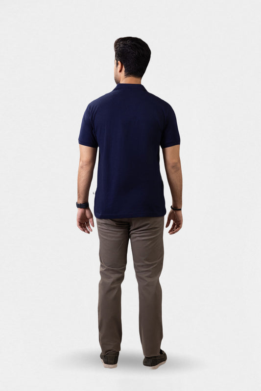 Textured Johnny Collar Polo - 5004