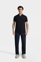 Textured Johnny Collar Polo - 5005