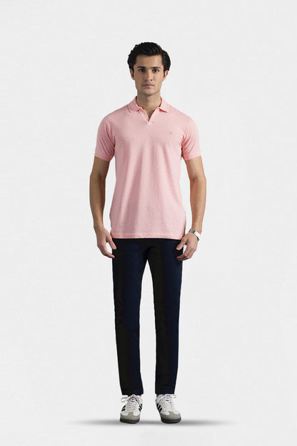 Textured Johnny Collar Polo - 5005