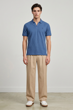 Textured Johnny Collar Polo - 5005