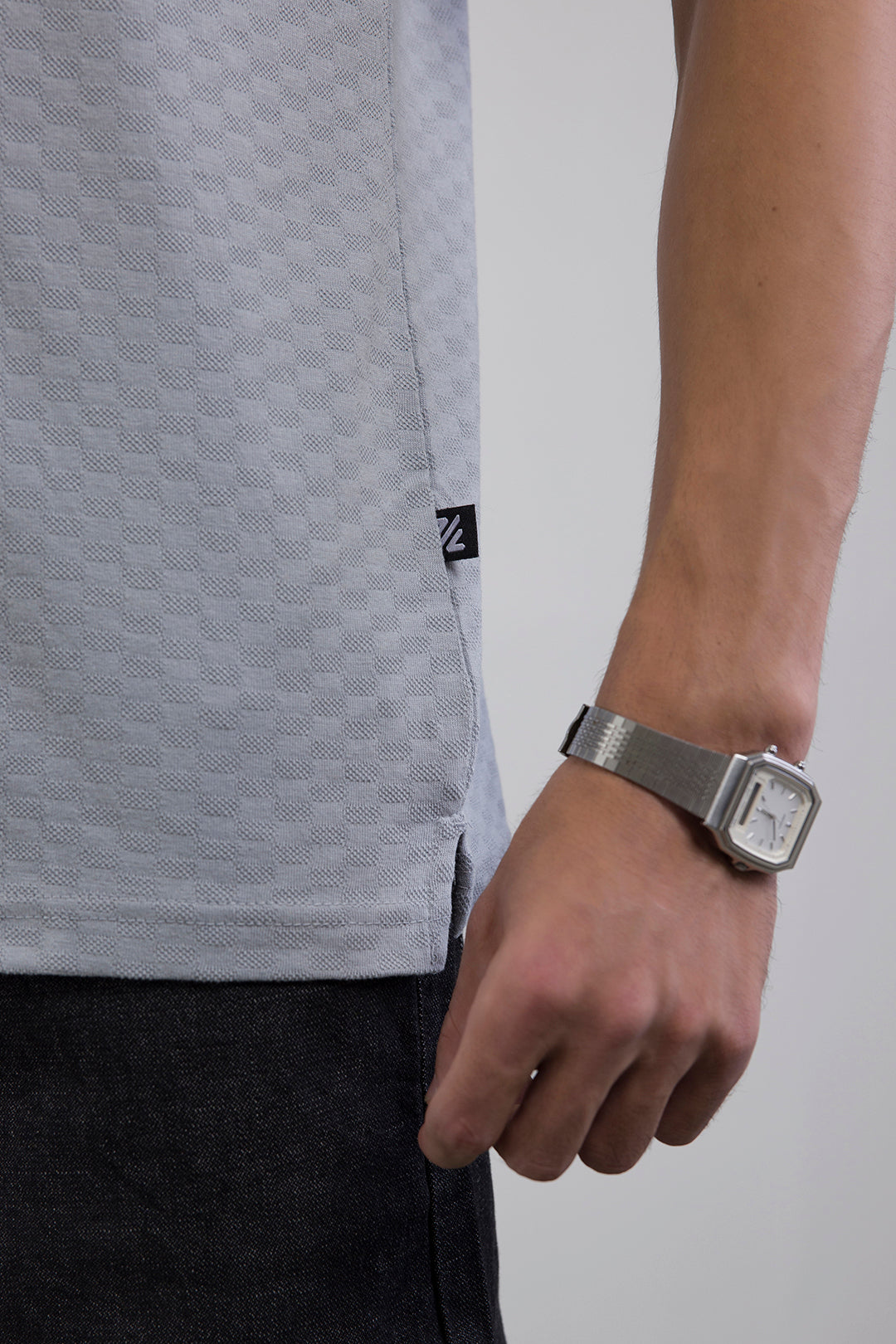 Textured Johnny Collar Polo - 5005