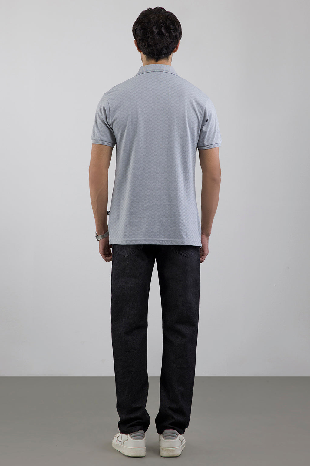 Textured Johnny Collar Polo - 5005