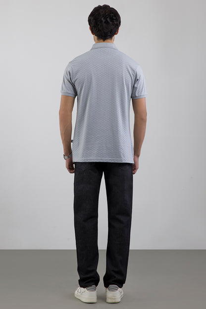 Textured Johnny Collar Polo - 5005