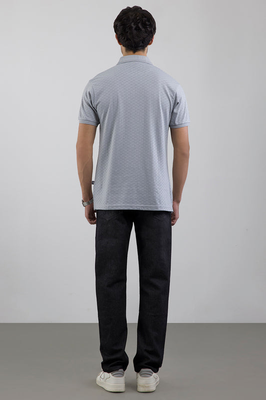 Textured Johnny Collar Polo - 5005