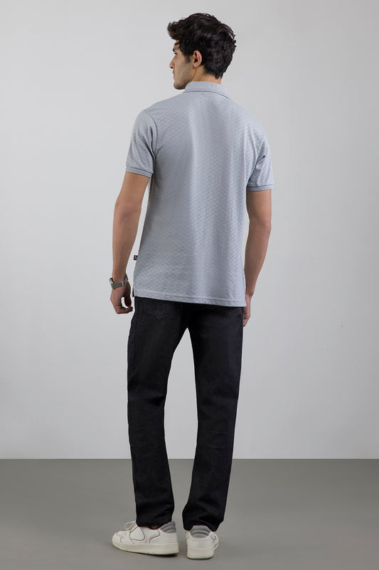 Textured Johnny Collar Polo - 5005