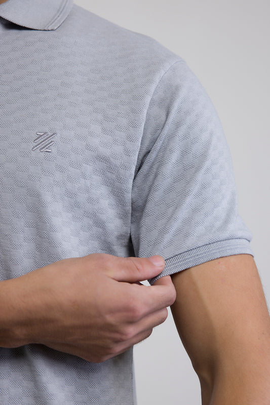 Textured Johnny Collar Polo - 5005