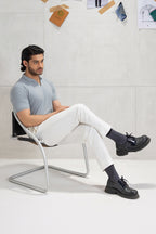 Textured Johnny Collar Polo - 5005