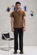 Textured Johnny Collar Polo - 5005