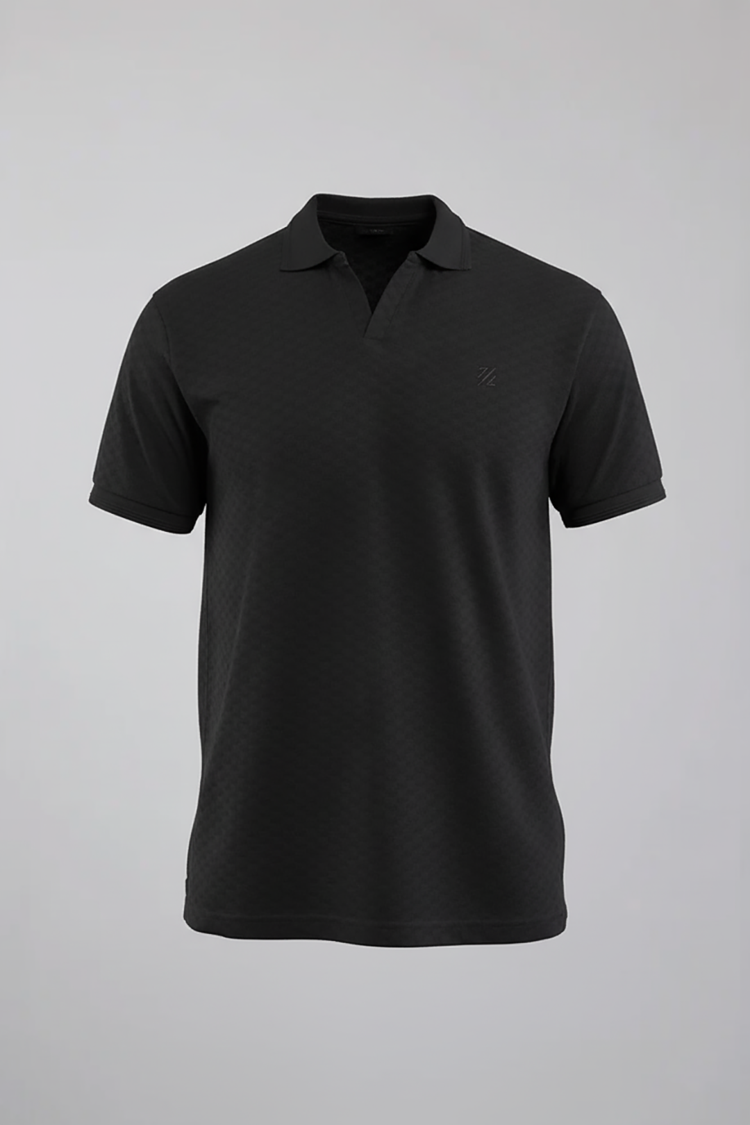 Textured Johnny Collar Polo - 5005