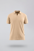 Textured Johnny Collar Polo - 5005