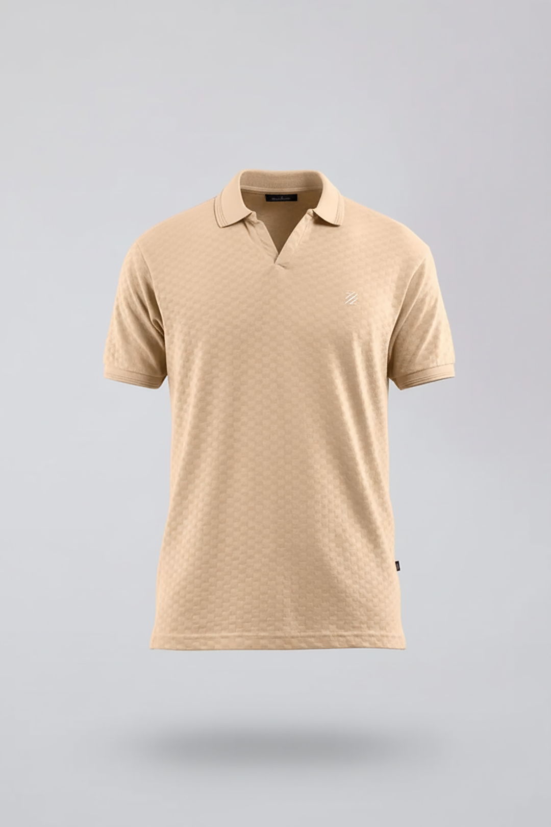 Textured Johnny Collar Polo - 5005