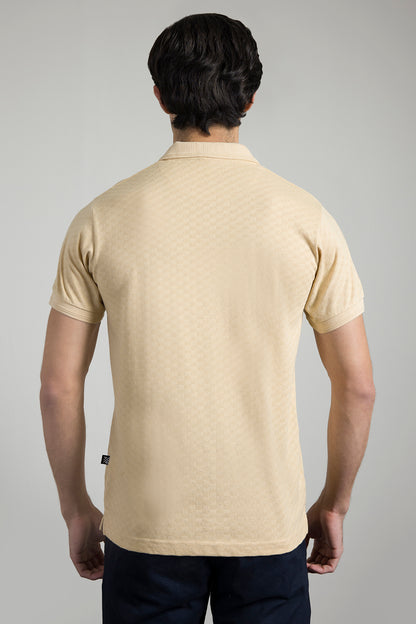 Textured Johnny Collar Polo - 5005