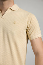 Textured Johnny Collar Polo - 5005